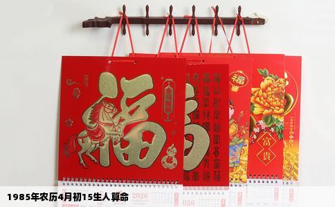 1985年农历4月初15生人算命