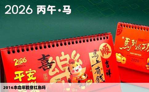 2016本命年能穿红色吗