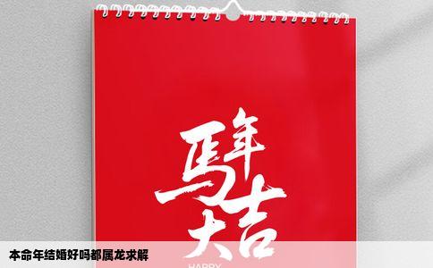 本命年结婚好吗都属龙求解