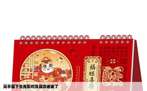 高手算下生肖配对及算命谢谢了