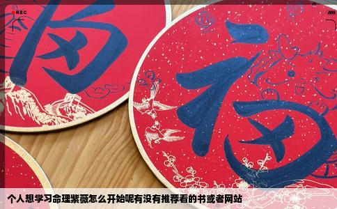 个人想学习命理紫薇怎么开始呢有没有推荐看的书或者网站