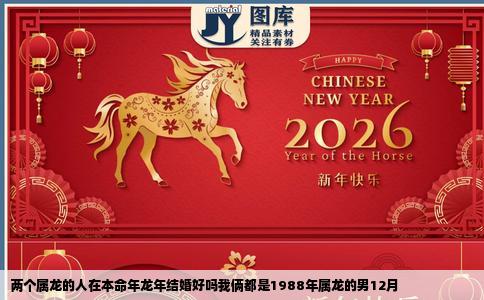 两个属龙的人在本命年龙年结婚好吗我俩都是1988年属龙的男12月