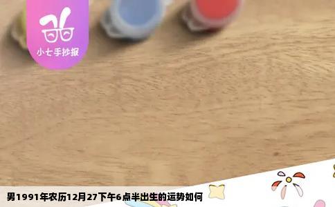 男1991年农历12月27下午6点半出生的运势如何