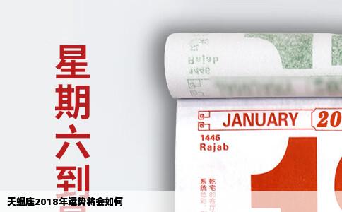 天蝎座2018年运势将会如何