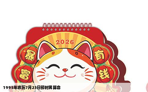1995年农历7月23日卯时男算命