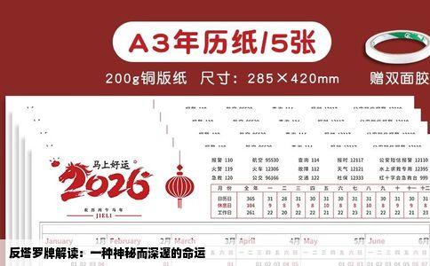 反塔罗牌解读：一种神秘而深邃的命运