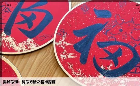 揭秘命理：算命方法之精准探源