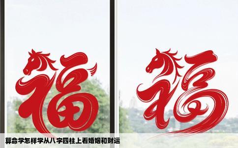算命学怎样学从八字四柱上看婚姻和财运