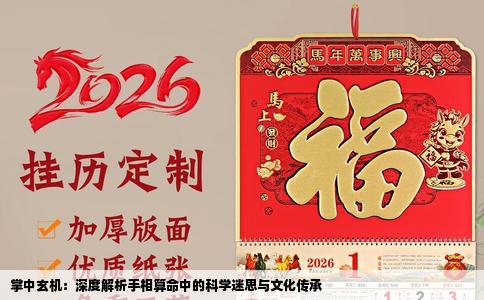 掌中玄机：深度解析手相算命中的科学迷思与文化传承