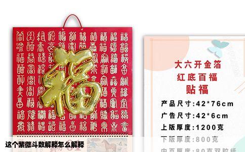 这个紫微斗数解释怎么解释