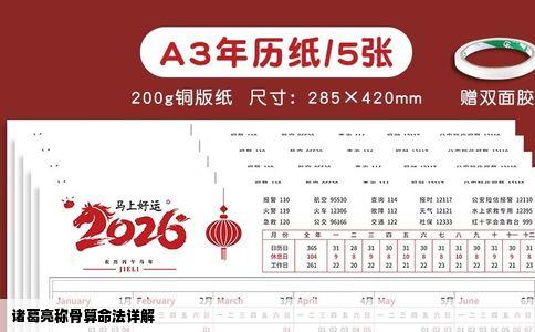 诸葛亮称骨算命法详解